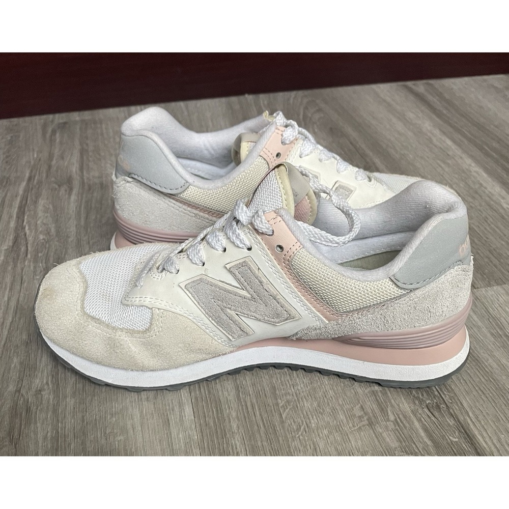 New Balance 574 Women's 7 Encap Core Pack Suede Sneakers - Picture 2 of 6